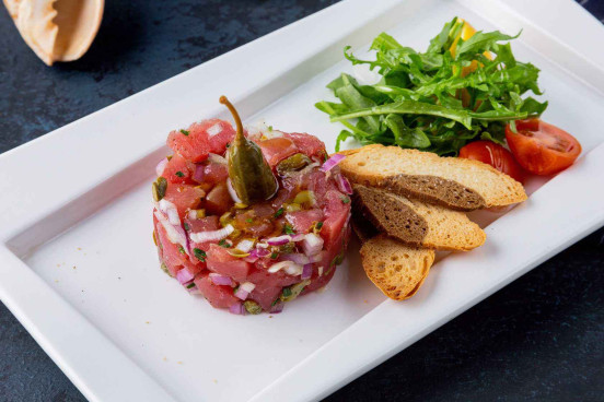 Salami with olives